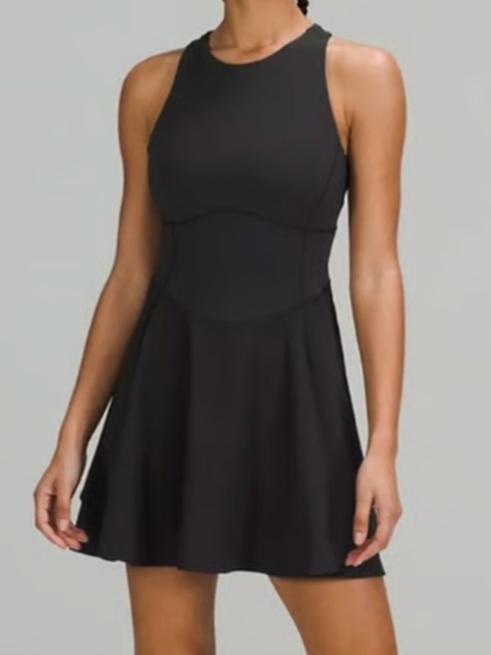 Lululemon Court Crush Dress Black Size 4 Tennis Pickleball